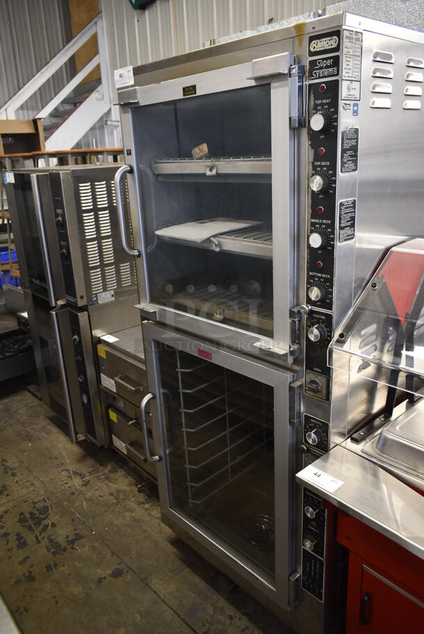 Super Systems OP-3-BL Stainless Steel Commercial Floor Style Oven Proofer on Commercial Casters. 120/208 Volts, 1 Phase. 