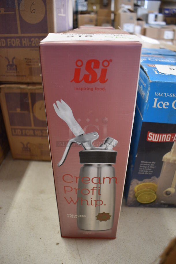 5 BRAND NEW IN BOX! ISI Stainless Steel Cream Profi Whip. 5 Times Your Bid!