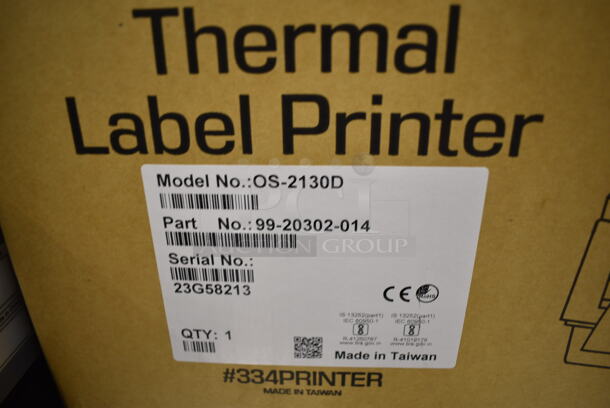 BRAND NEW SCRATCH AND DENT! AvaWeigh 334PCS40T 40 lb. Digital Price Computing Scale with Tower w/ AvaWeigh OS-2130D 334PRINTER Thermal Label Printer for Price Computing Scales. Tested and Working! - Image 4 of 9