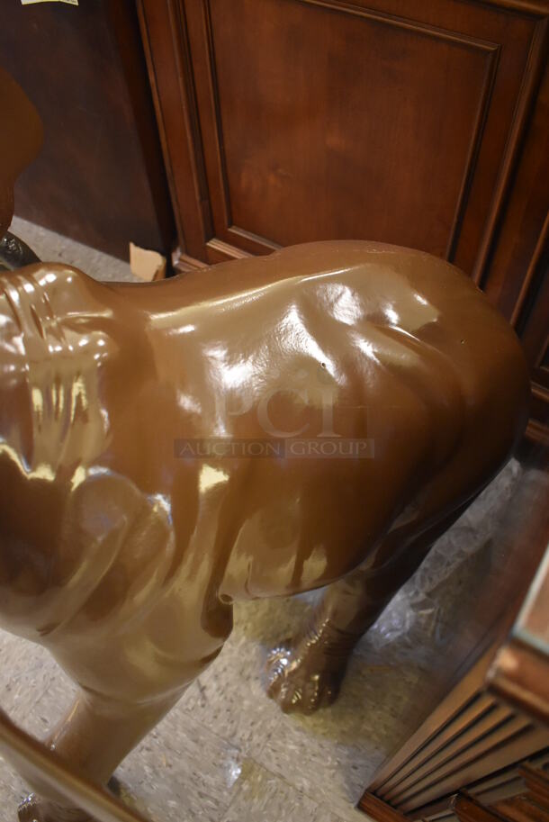 WOW! Bronze Painted Elephant Statue. - Image 6 of 6