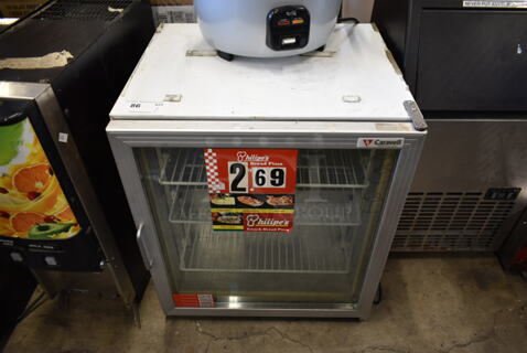 Caravell 125-552 Metal Commercial Mini Cooler Merchandiser. 115 Volts, 1 Phase. Tested and Working!