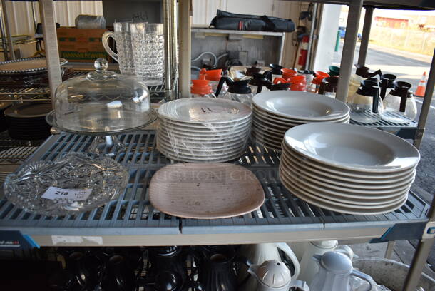 ALL ONE MONEY! Tier Lot of Various Items Including Ceramic Plates and Cake Stand - Image 2 of 7
