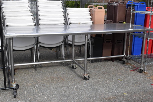 Stainless Steel Table on Commercial Casters. 96x30x33 - Image 3 of 5