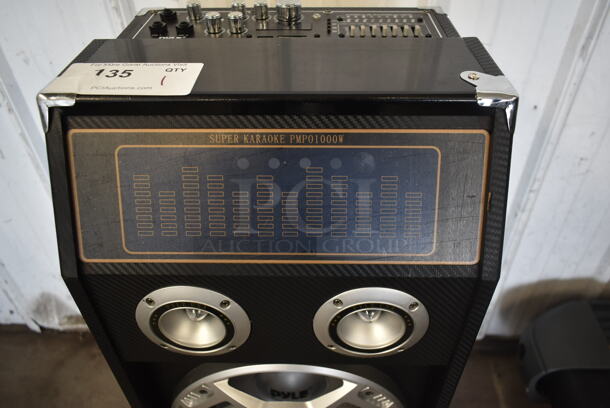 Pyle PSUFM1035A Disco Jam 1000 Watt 2 Way DJ Bluetooth Speaker with LED Lights - Image 3 of 8