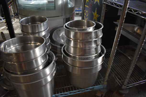 ALL ONE MONEY! Tier Lot of Various Metal Items; Cylindrical Bins, Sauce Pans and Colander - Image 5 of 8