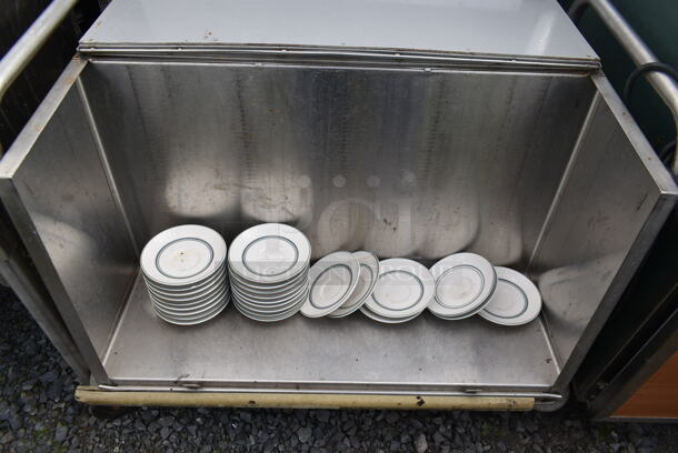 Stainless Steel Dish Cart w/ Saucers on Commercial Casters. - Image 4 of 6