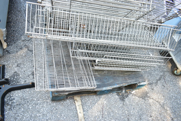 PALLET LOT of Various Chrome Finish Items Including Wire Shelves and Racking - Image 2 of 7