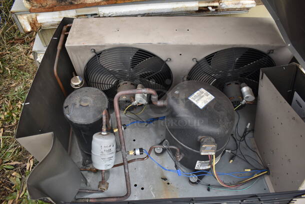 US Cooler 8'x12'x8'  Walk In Cooler Box w/ Copeland CR18K6-TF5-875 Compressor and Condensing Fan. 208/240 Volts, 3 Phase. Picture of the Unit Before Removal Is Included In the Listing. - Image 7 of 10