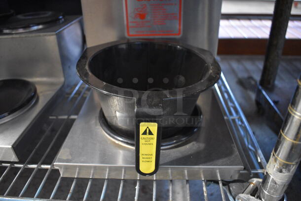 Genesis 7007 Model 8543 Stainless Steel Commercial Countertop 2 Burner Coffee Machine w/ Poly Brew Basket. 120 Volts, 1 Phase. 8x15x17 - Image 4 of 5