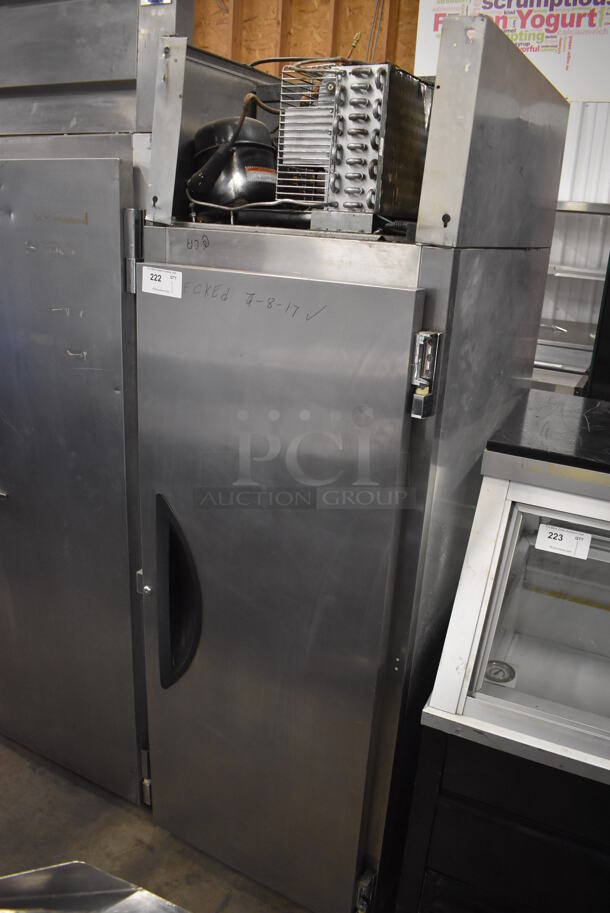 Victory VR-1 Stainless Steel Commercial Single Door Reach In Cooler. 115 Volts, 1 Phase. 27x34x78. Tested and Working! - Image 1 of 6