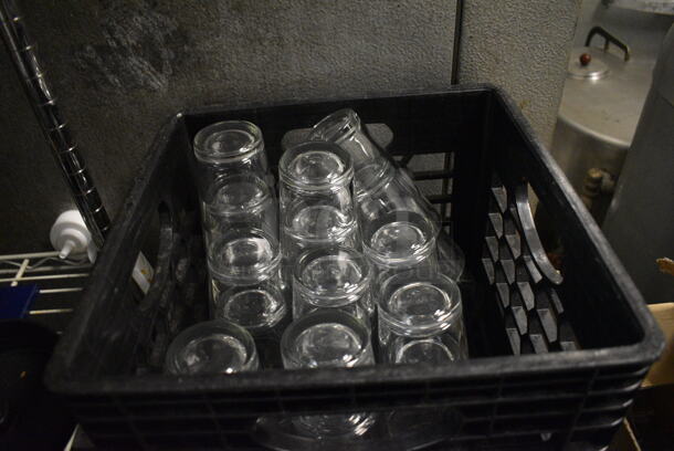 Chrome Finish 3 Tier Shelving Unit w/ Contents Including Beverage Glasses. 24x18x36. BUYER MUST REMOVE. BUYER MUST DISMANTLE. PCI CANNOT DISMANTLE FOR SHIPPING. PLEASE CONSIDER FREIGHT CHARGES. (kitchen) - Image 2 of 6