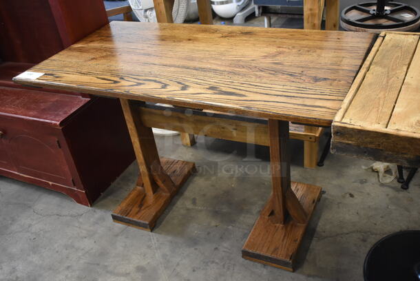 Wooden Dining Height Table.