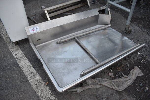 Stainless Steel Commercial Left Side Dishwasher Table. 45x30x12 - Image 4 of 4