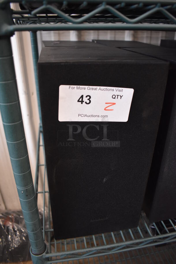 2 Samsung PS-WR45BB Subwoofer Speakers. 7x11x13.5. 2 Times Your Bid! - Image 2 of 5