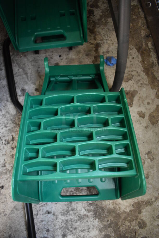 2 Rubbermaid Green Poly Mop Bucket Wringing Attachments. 12x12.5x30. 2 Times Your Bid! - Image 2 of 3