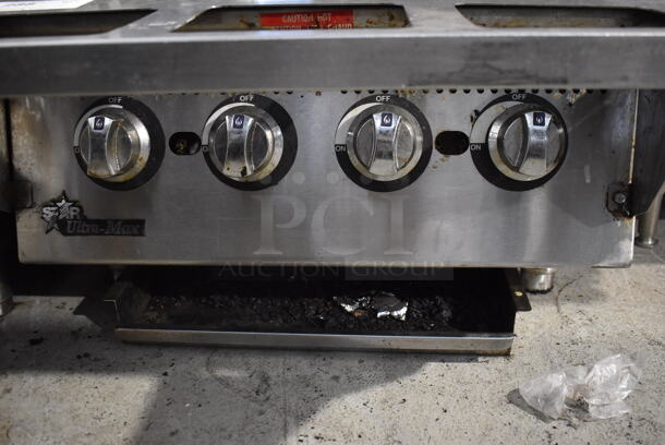 Star Ultra Max Stainless Steel Commercial Countertop Natural Gas Powered Charbroiler Grill.  - Image 4 of 4