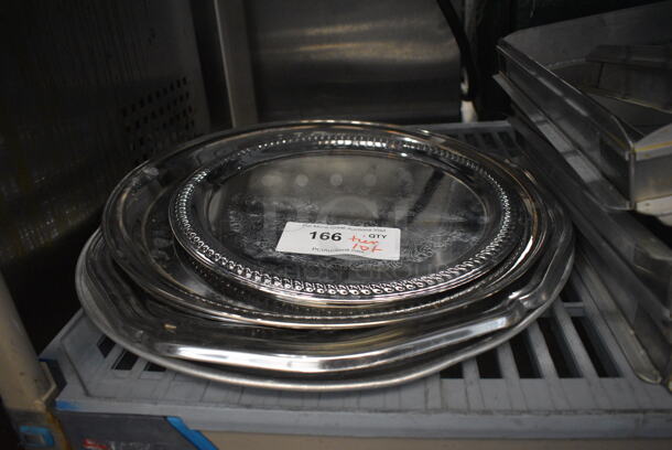 ALL ONE MONEY! Tier Lot of Various Metal Items Including Trays, Baking Pans and Cake Collars - Image 6 of 6