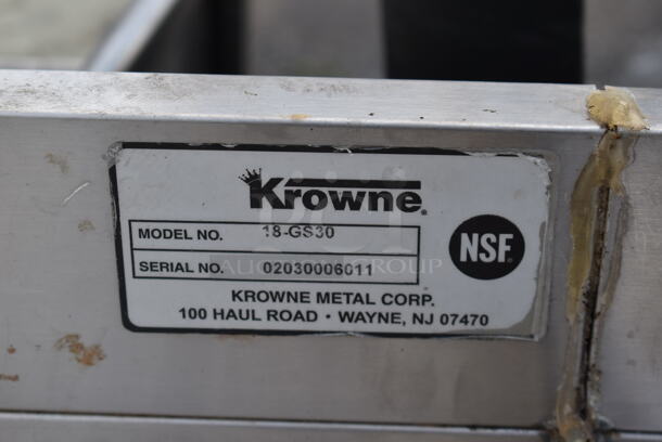 Krowne Stainless Steel Commercial Single Bay Sink w/ Left Side Drain Board, Faucet and Handles. Bay 10x14. Drain Board 30x16 - Image 4 of 6
