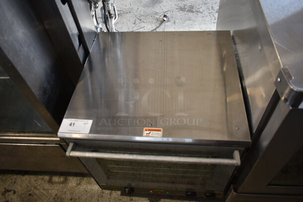 Sodir Equipex FC60G Stainless Steel Commercial Countertop Electric Powered Convection Oven w/ View Through Door and Metal Oven Racks. 220 Volts, 1 Phase.  - Image 2 of 7