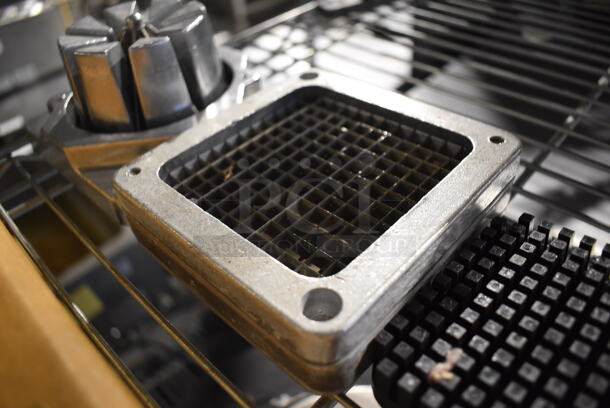 ALL ONE MONEY! Lot of Wedger Blade, Vegetable Cutter Blade and 2 Black Poly Pushers. Includes 3.25x3.25x1 - Image 3 of 4