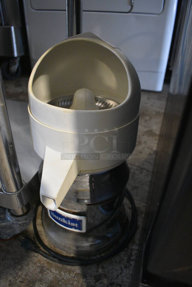 Sunkist Stainless Steel Commercial Countertop Electric Powered Juicer. 115 Volts, 1 Phase. 8x10x18. Tested and Powers On But Parts Do Not Move - Image 3 of 5