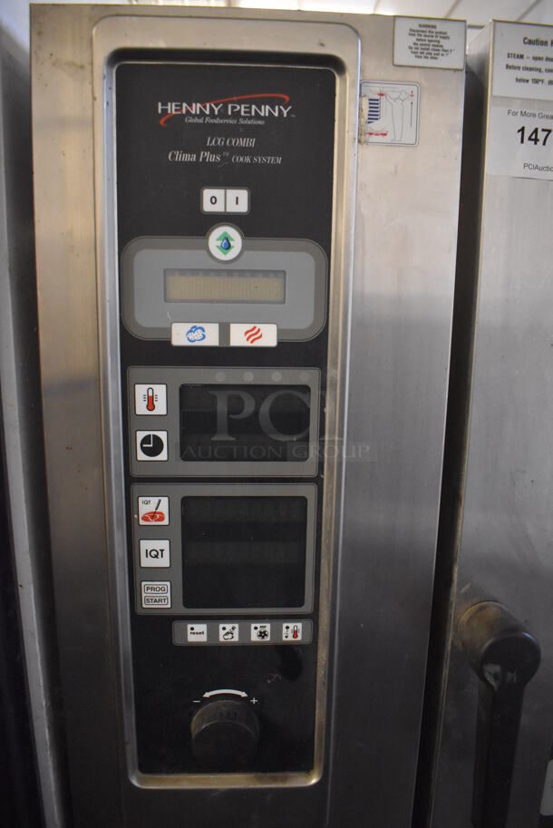 Henny Penny LCB-10 Stainless Steel Commercial Natural Gas Powered Combi Convection Oven on Equipment Stand. 35x31x71 - Image 2 of 7