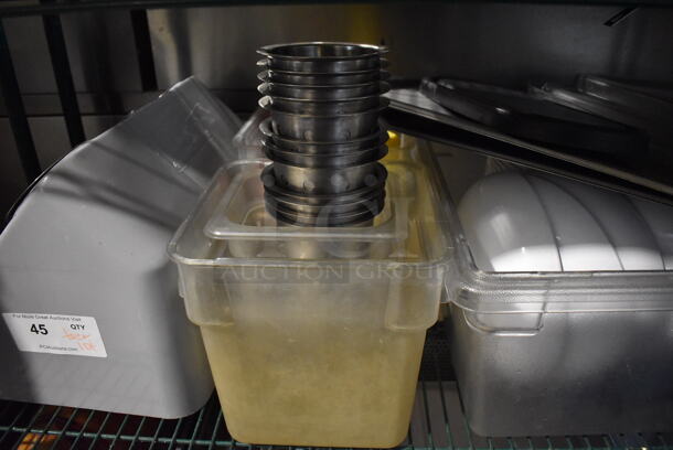 ALL ONE MONEY! Tier Lot of Various Items Including Poly Bins, Silverware Holder, Metal Bins and Poly Bowls - Image 3 of 6
