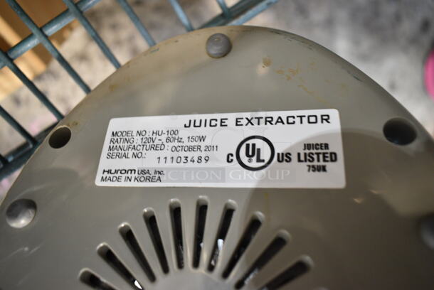 Hurom HU-100 Metal Countertop Juicer. 120 Volts, 1 Phase.  - Image 5 of 5