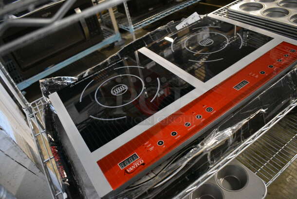 BRAND NEW IN BOX! 2021 Avantco Model IC18DB Stainless Steel Commercial Countertop Electric Powered 2 Burner Induction Range. 120 Volts, 1 Phase. 26x15.5x3. Tested and Working! - Image 5 of 7