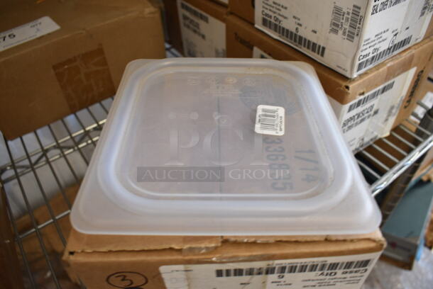 ALL ONE MONEY! Lot of 87 BRAND NEW IN BOX! Cambro Poly 1/6 Size Drop In Bin Lids
