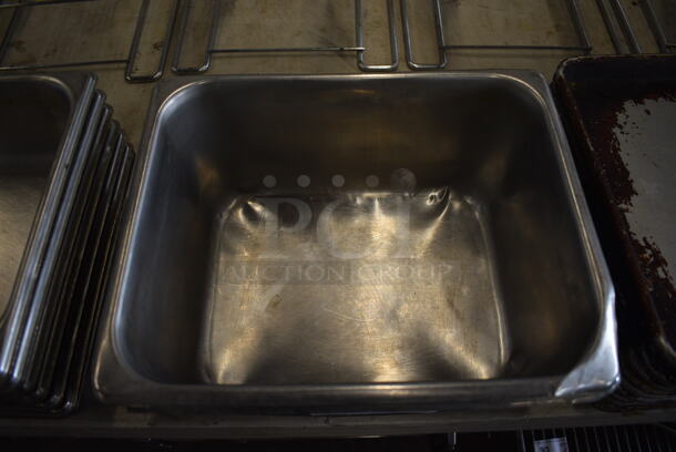 3 Stainless Steel 1/2 Size Drop In Bins. 1/2x6. 3 Times Your Bid! - Image 2 of 3