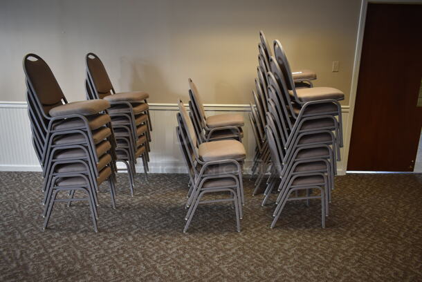 34 Metal Stackable Banquet Dining Height Chairs. 34 Times Your Bid! (ballroom) - Image 2 of 5