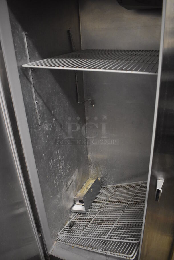 Continental 2RE ENERGY STAR Stainless Steel Commercial 2 Door Reach In Cooler on Commercial Casters. 115 Volts, 1 Phase. 57x34x82. Tested and Powers On But Does Not Get Cold - Image 6 of 6