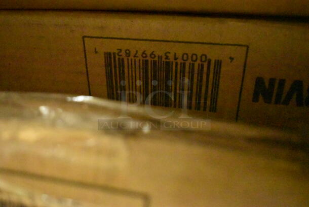 BRAND NEW SCRATCH AND DENT! Lancaster Table & Seating 3493048BBVIN 30" x 48" Rectangular Wood Butcher Block Table Top with Vintage Finish - Image 3 of 3