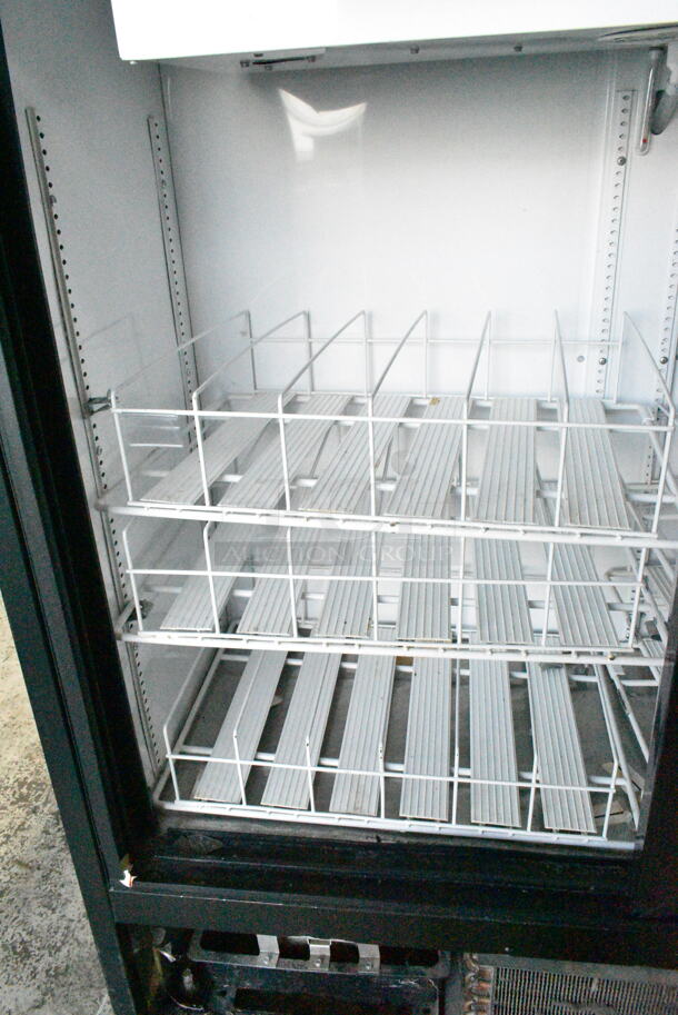 2016 True GDM-41SL-48-HC-LD Metal Commercial 2  Door Reach In Cooler Merchandiser w/ Poly Coated Racks. 115 Volts, 1 Phase. Tested and Working! - Image 4 of 7