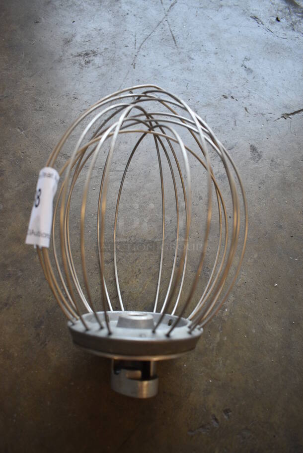 Metal Commercial Balloon Whisk Attachment for KitchenAid/Hobart Mixer. 6x6x9