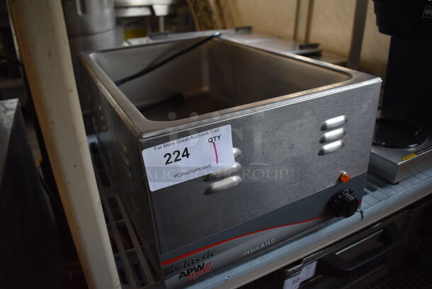 APW Wyott W-3VI Stainless Steel Commercial Countertop Food Warmer. 120 Volts, 1 Phase. 14.5x24x9.5. Tested and Working! - Image 4 of 6