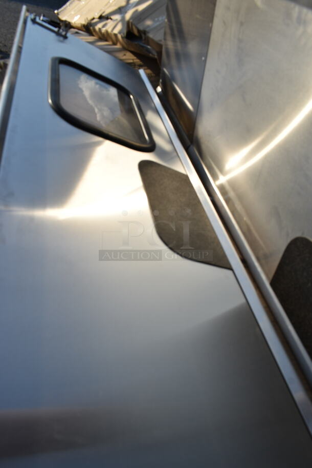 3 BRAND NEW SCRATCH AND DENT! Curtron Service-Pro Series 20 Double Stainless Steel Swinging Traffic Door. 3 Times Your Bid! - Image 4 of 5