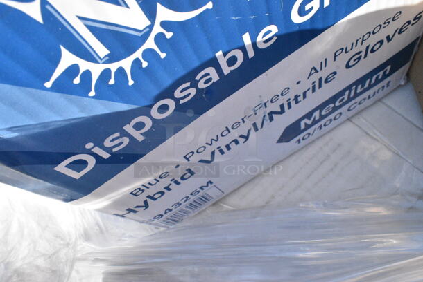 31 BRAND NEW Boxes Including 760IC08W Frozen Yogurt Cups Choice 8oz, 394325M Noble NexGen Powder-Free Disposable Blue Hybrid 3 Mil Thick Gloves M, 966UPWIDEB-500 OneUp by Choice White 2-Ply Wide Interfold 6 1/2" x 8 1/2" Dispenser Napkin - 6000/Case, 795PTOKFT3 Choice Kraft Microwavable Folded Paper #3 Take-Out Container 7 3/4" x 5 1/2" x 2 1/2", 150LFFBAG Carnival King 5" x 1" x 4" Large Kraft French Fry Bag - 2000/Case, 347TCL12 Choice 12 oz. Clear Disposable Plastic Tumbler - 500/Case, 128HD16COMBO Choice Heavy Duty 16 oz. Microwavable Translucent Plastic Deli Container and Lid Combo Pack - 240/Case, 127CH16F Choice 16 oz. Clear RPET Tall Hinged Deli Container - 200/Case, 2 Box 395RP07 EcoChoice Compostable Sugarcane / Bagasse 7" Plate - 1000/Case, 127CH08 Choice 8 oz. Clear RPET Tall Hinged Deli Container - 200/Case, 500CFT Lavex White C-Fold Standard Weight Towel - 2400/Case, 395TO881 EcoChoice 8" x 8" x 3" Compostable Sugarcane / Bagasse 1 Compartment Take-Out Box - 200/Case, 160TCPR83WH Choice 83" Round White Seamless 100% Spun Polyester Hemmed Cloth Table Cover, 347TCL12 Choice 12 oz. Clear Disposable Plastic Tumbler - 500/Case, Stolzle 3770002T Revolution 13 oz. White Wine Glass - 6/Pack, 182PB1824 Choice 18" x 24" Plastic Produce Bag on a Roll - 4/Case, 3 Box Fineline 3311-BK Platter Pleasers 9 1/4" Black Heavy-Duty Disposable Plastic Scalloped Serving Tongs - 24/Case. 31 Times Your Bid!  - Image 3 of 12