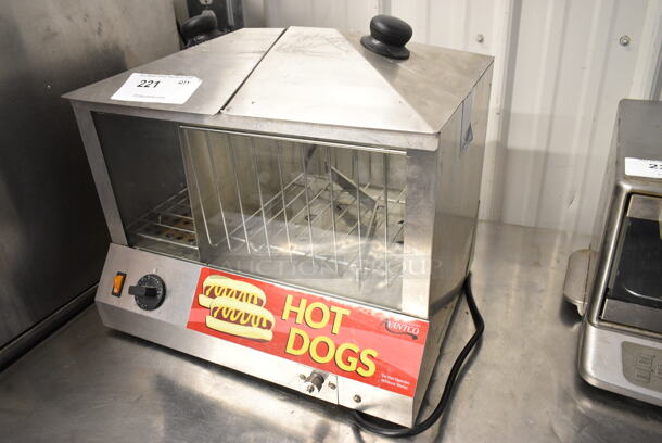 Avantco 177HDS100 Stainless Steel Commercial Countertop 100 Dog Hot Dog Steamer. 120 Volts, 1 Phase. Tested and Working! - Image 2 of 6