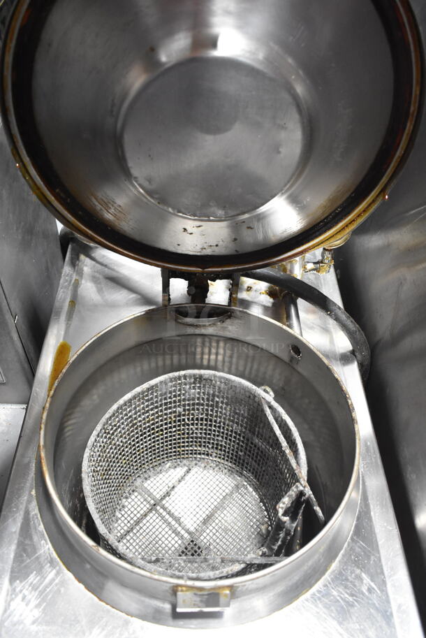 BKI LPF-F48 Stainless Steel Commercial Floor Style Electric Powered Pressure Fryer. 208-230 Volts, 3 Phase.  - Image 5 of 7