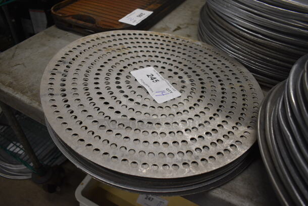 14 Metal Perforated Pizza Pans. 16x16. 14 Times Your Bid! - Image 2 of 2