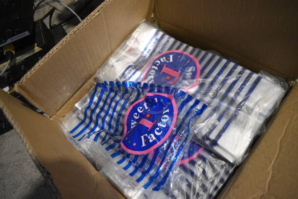 ALL ONE MONEY! Lot of Clear Plastic Bags w/ Sweet Factory Logo! - Image 2 of 3