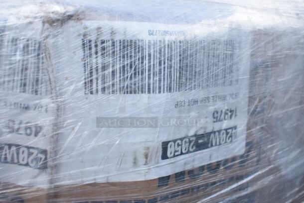 PALLET LOT of 25 BRAND NEW Boxes Including Hamilton Beach 6126-908R Blender Container, 127P400C Choice 4 oz. Clear Plastic Souffle Cup / Portion Cup - 2500/Case, Solo P200N 2 oz. Translucent Polystyrene Souffle / Portion Cup - 2500/Case, 304FND5811R Acopa Foundations 16 oz. Red Wide Rim Melamine Pasta Bowl - 12/Pack, Town 56913S 96 Cup Sushi Rice Container with Stainless Steel Finish, 128HD32COMBO Choice Heavy Duty Microwavable Plastic Deli Container, 4339BULK White Uncoated Paper Plates, 395RP10 EcoChoice No PFAS Added 10" Natural Bagasse Blend 3 Compartment Plate - 500/Case. 25 Times Your Bid!  - Image 11 of 12