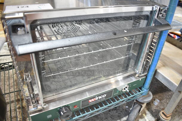 Winco ECO-250 Stainless Steel Commercial Countertop Electric Powered Convection Oven. 120 Volts, 1 Phase.  - Image 3 of 6