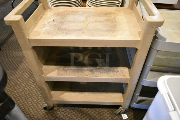 4 Various Items Including 3 Poly 3 Tier Carts on Commercial Casters and 1 Ingredient Bin. Includes 32x16x38, 14x30x28. 4 Times Your Bid! (main dining room) - Image 3 of 5