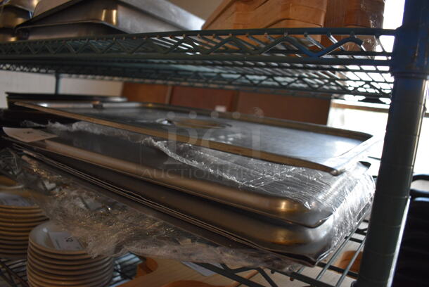 13 Stainless Steel Full Size Drop In Bin Lids. 13x21x1. 13 Times Your Bid! - Image 3 of 3