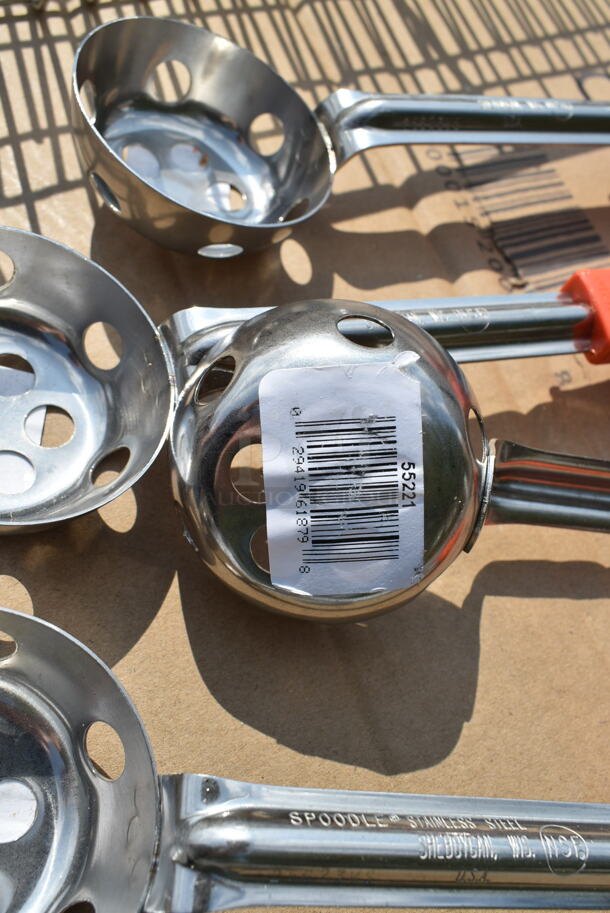ALL ONE MONEY! Lot of 2 Metal Fry Baskets and 4 Spoodles. - Image 4 of 4