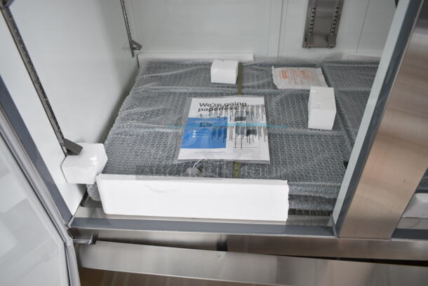 BRAND NEW SCRATCH AND DENT! 2024 Avantco 178A49RHC 54" Solid Door Reach-In Refrigerator w/ Poly Coated Racks. 115 Volts, 1 Phase. Tested and Working! - Image 9 of 11