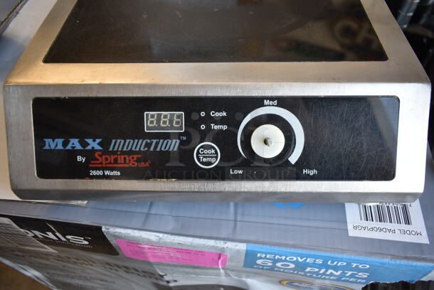 2012 Spring SM-261C Stainless Steel Commercial Countertop Electric Powered Single Burner Induction Range. 208-240 Volts, 1 Phase.  - Image 2 of 5